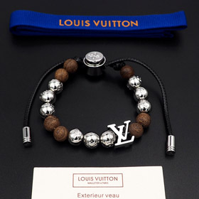 Louis Vuitton LV adjustable cord embellished with wooden inscription slide buckle beads-3947