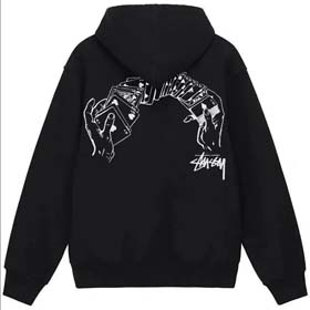 Stussy Spring and autumn fashionable all-match hooded sweatshirt-2531  
